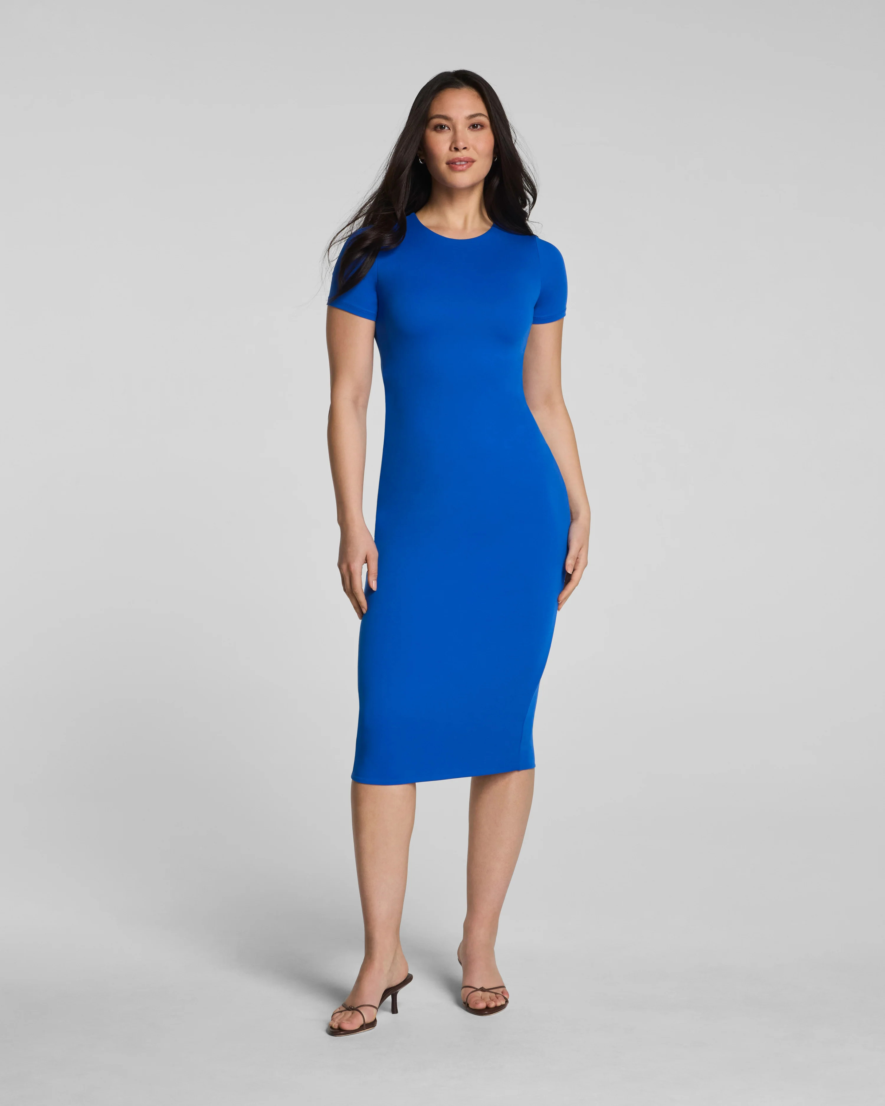 SPANXsmooth\u2122 Jersey Crewneck Midi Dress | Smoothing Fit | Spanx