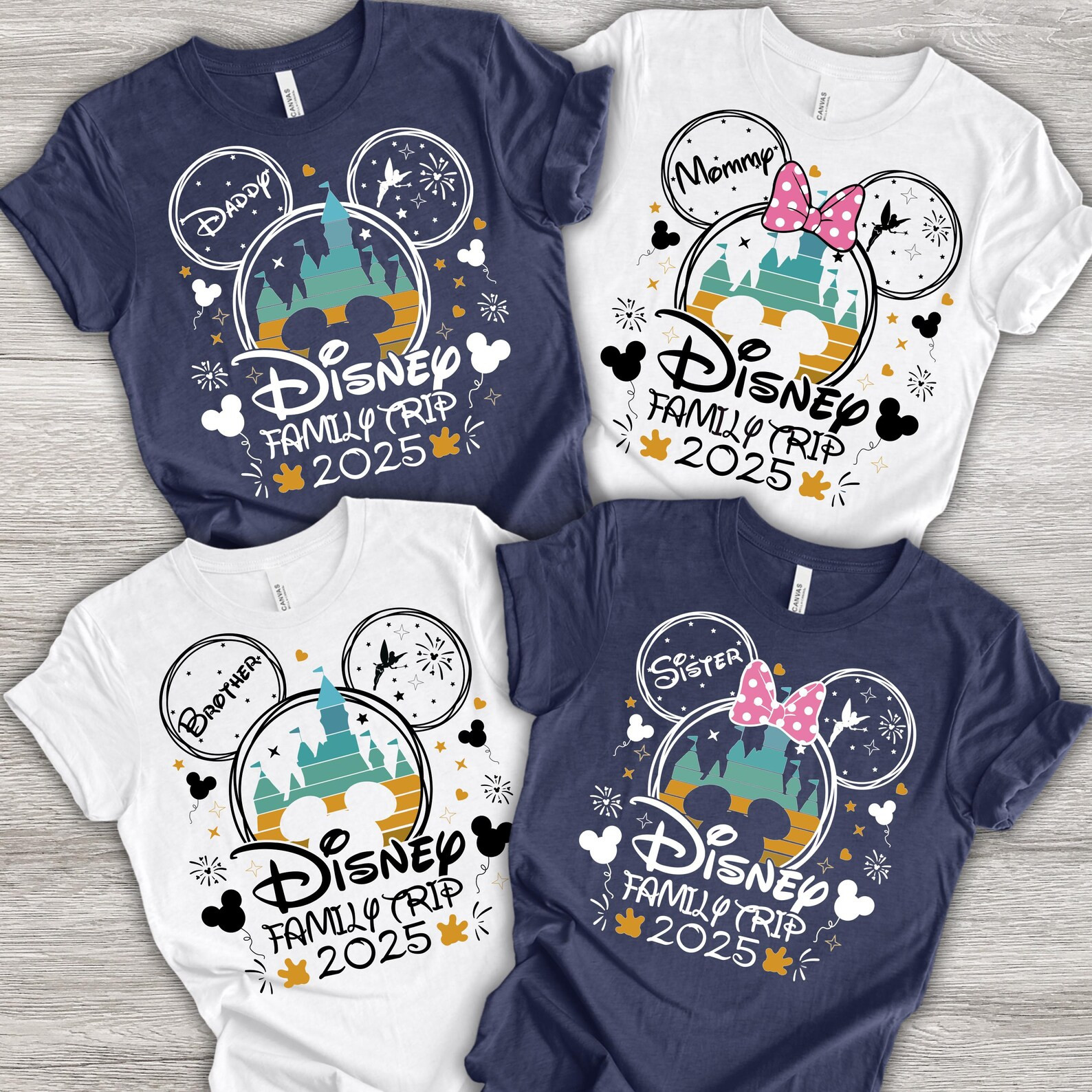 Custom Disneyworld Family Trip Shirt, Disney Family Vacation Shirt, Personalized Family Matching ... | Etsy (US)
