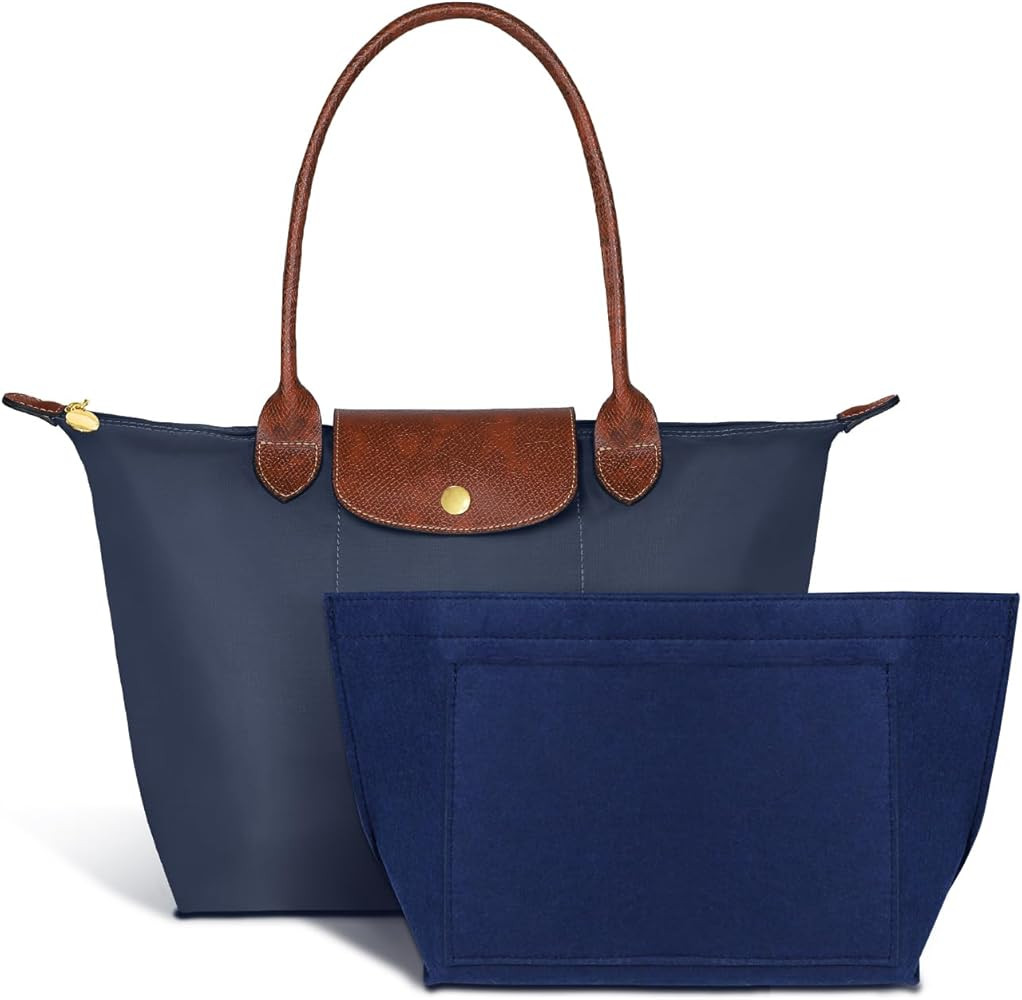 Amazon.com: FASTFAIRY Medium Tote Bag for Women: With Purse Organizer Insert - Foldable Nylon Lap... | Amazon (US)