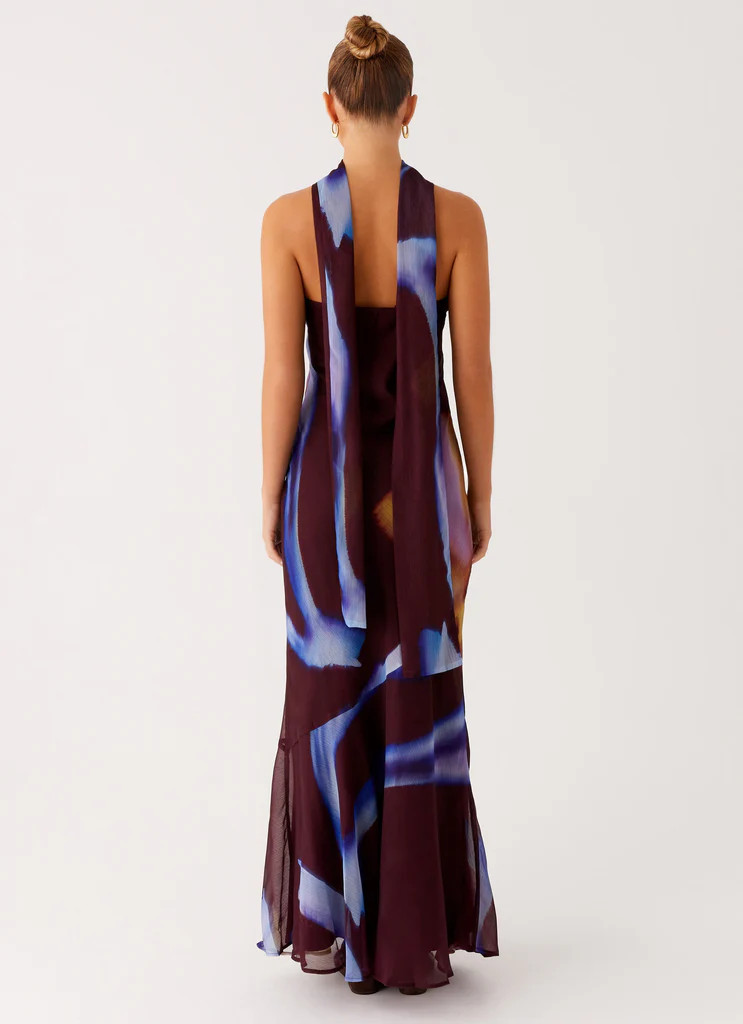 Under The Pagoda Maxi Dress - Dark Floral | Peppermayo (Global)