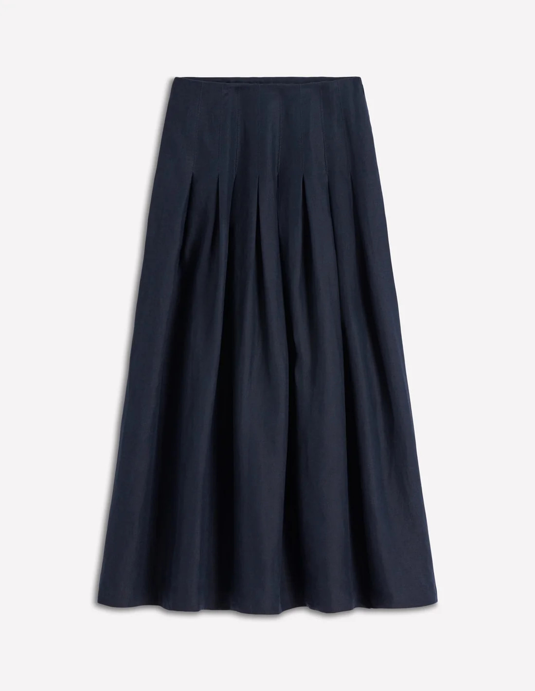 Valentina Linen Skirt-Navy | Boden UK