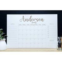 Customizable Monthly Family Whiteboard Calendar, Dry Erase Command Center For Scheduling, My Little  | Etsy (US)