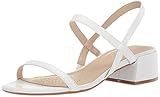 Kenneth Cole New York Women's Maise Low Block Heel Strappy Sandal Heeled, White, 8.5 M US | Amazon (US)