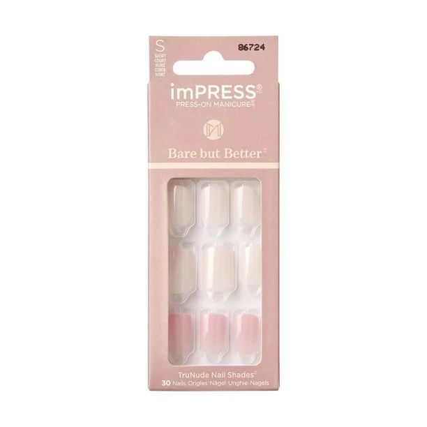 KISS Bare but Better Effortless Finish - Fake Nail, 30 Count, Short, Elevate your style | Walmart (CA)