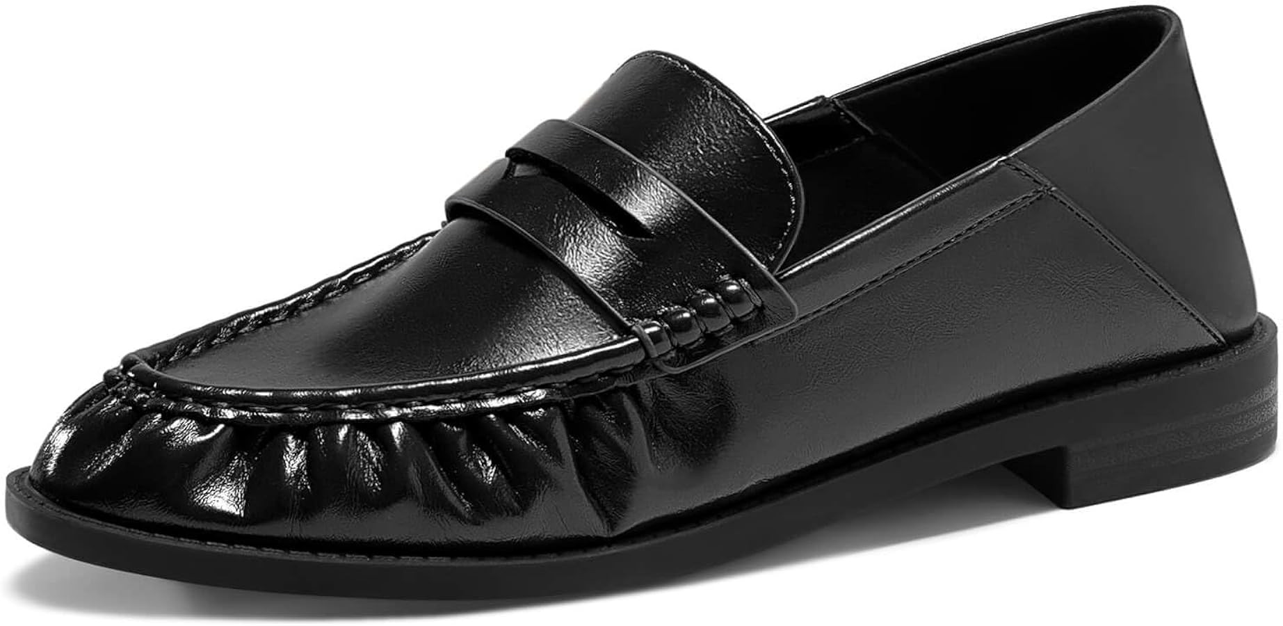 Coutgo Penny Loafers for Women Comfortable Slip on Shoes Collapsible Heel Closed Toe Dressy Casua... | Amazon (US)