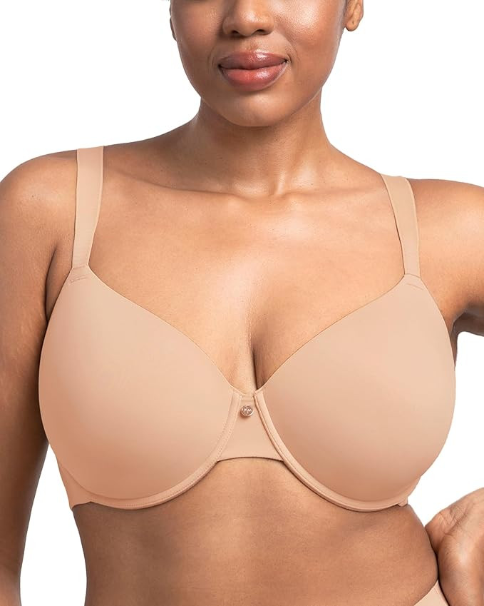 HSIA Tshirt Bras for Women Full Coverage Underwire Lightly Lined Plus Size Minimizer Bra for Big ... | Amazon (US)