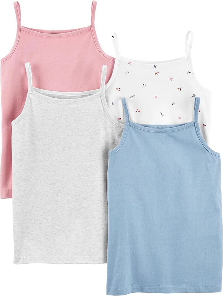 Simple Joys by Carter's Girls and Toddlers' Tank Tops, Pack of 4 | Amazon (US)