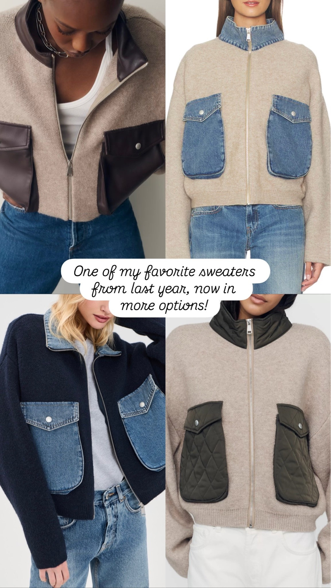 Such a cute one! I have the tan/light denim sweater. Trying to decide which to get now!
Size small

#LTKmomlife #LTKSeasonal #LTKOver40