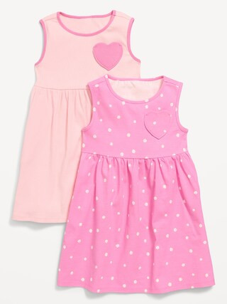 Sleeveless Heart-Pocket Dress 2-Pack for Toddler Girls | Old Navy (US)