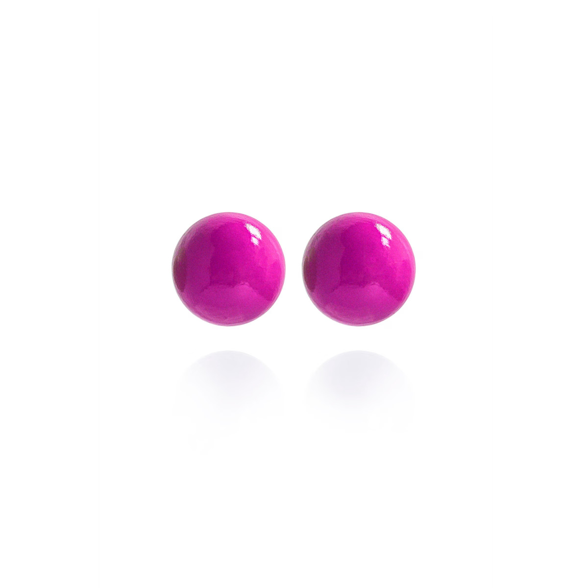 Gaia Jumbo Earrings In Magenta Gumdrop | Wolf & Badger (US)