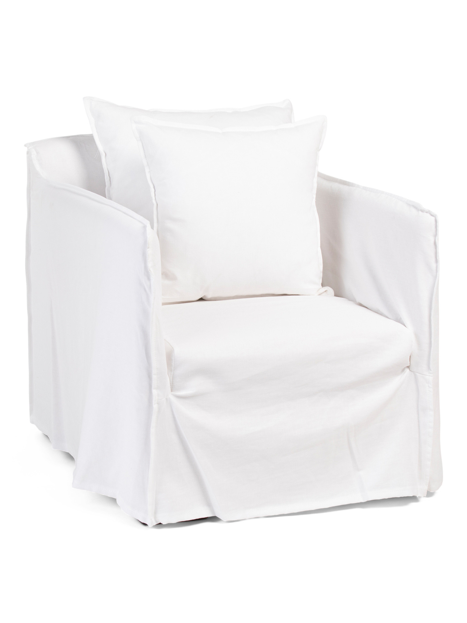 Linen Slipcover Collins Upholstered Chair | TJ Maxx