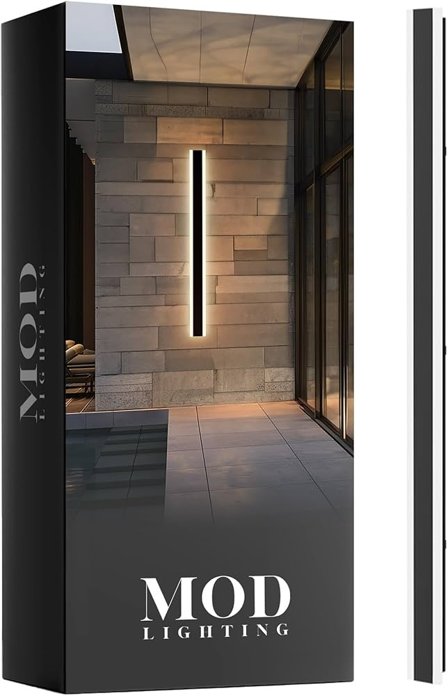 MOD LIGHTING Haylen Wired LED Outdoor Wall Light (1-Pack), 47" Water Resistant Outdoor LED Sconce... | Amazon (US)
