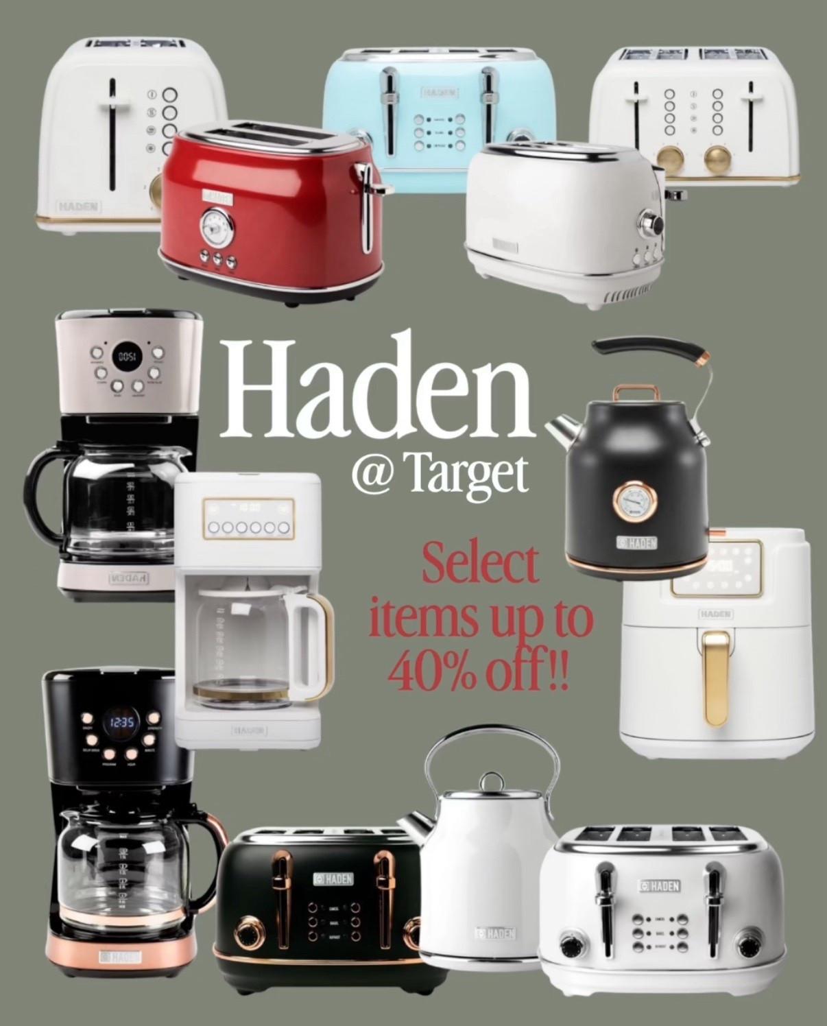 Holy cuteness! This entire line can be found at Target and it’s adorable! They have multiple colors and styles but it makes even the most boring appliance, a total decorative piece! 😍

#LTKSaleAlert #LTKHome