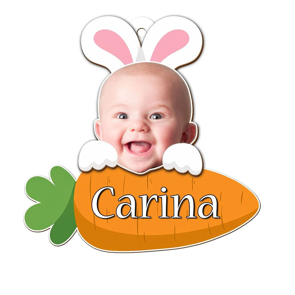 THUYPT Personalized Easter Basket Tags, Printed Wooden Easter Basket, Easter Basket Name Tags wit... | Amazon (US)