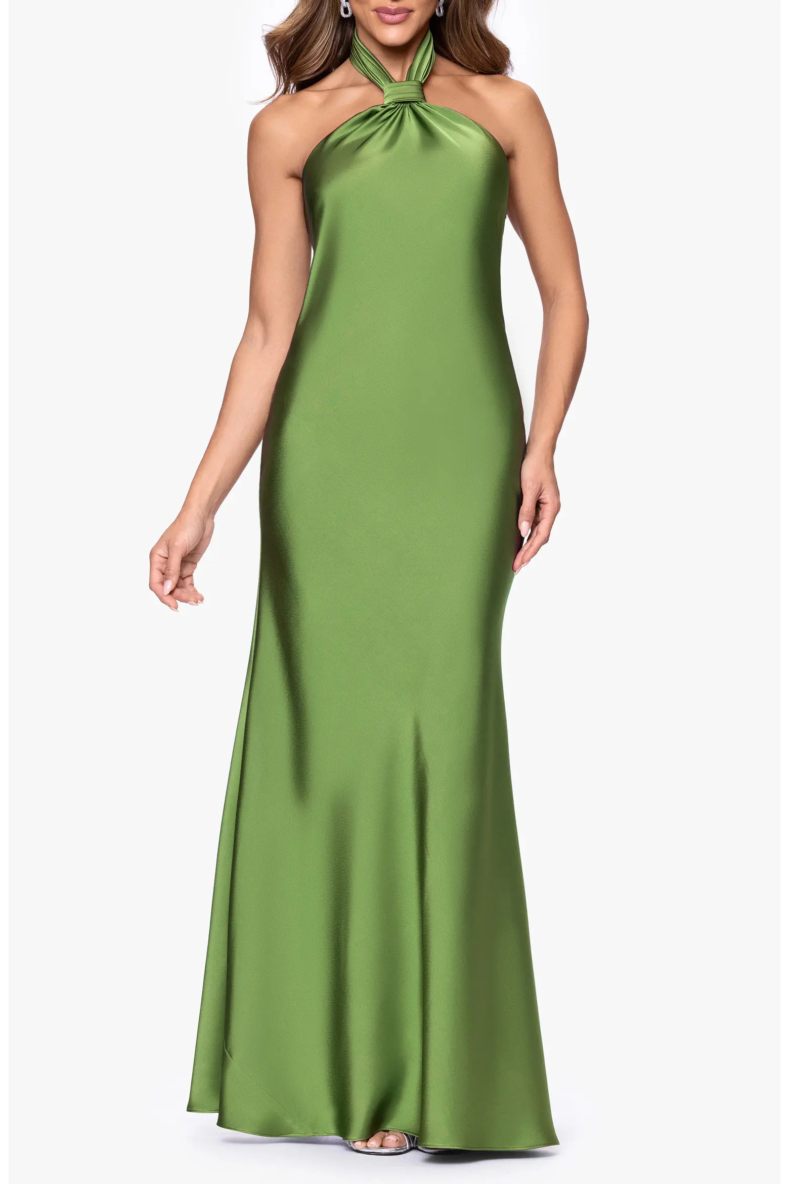 Satin Halter Dress (Women) | Nordstrom | Nordstrom