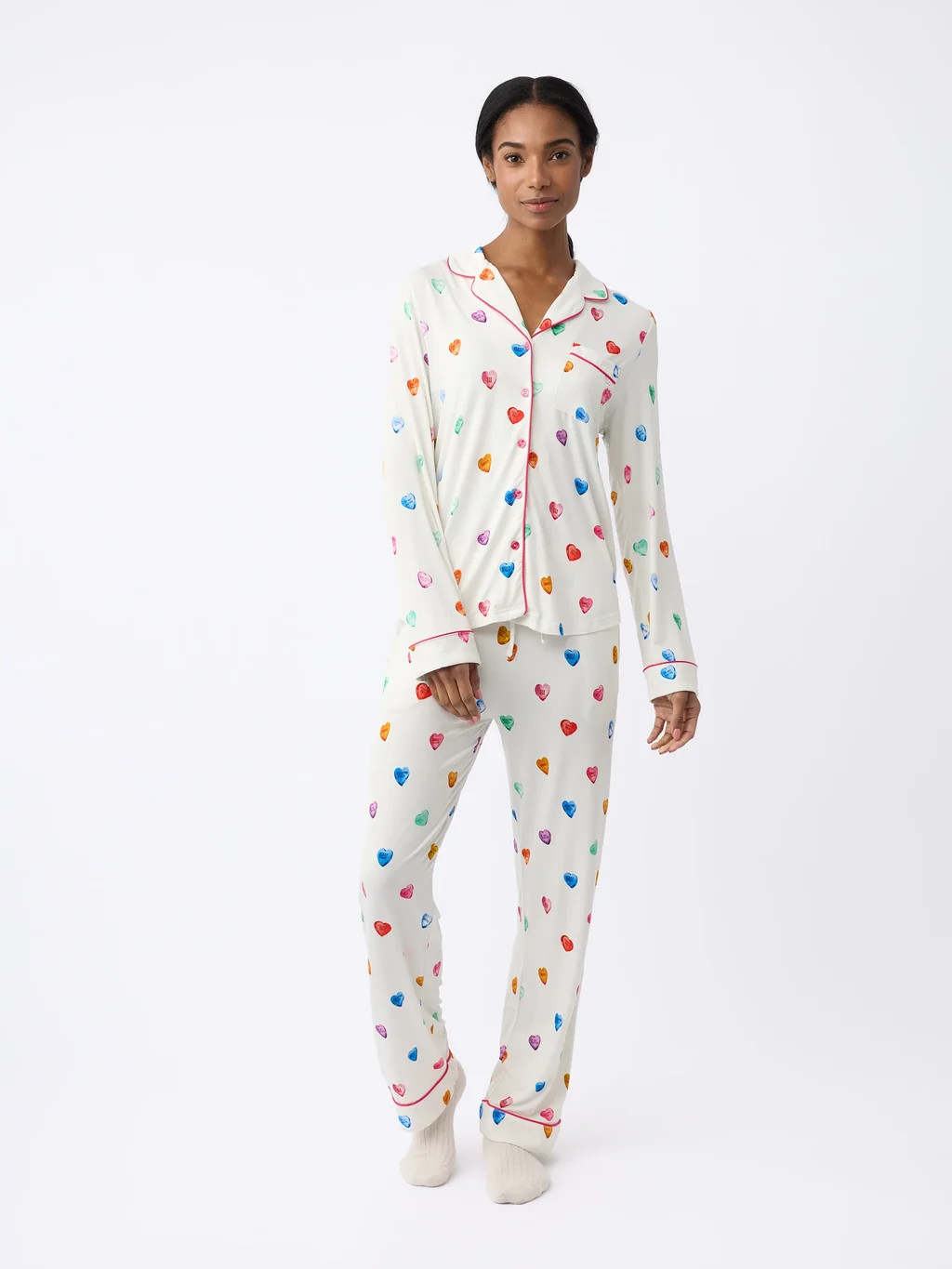Women's Bamboo Stretch-Knit Long Sleeve Pajama Set | Cozy Earth