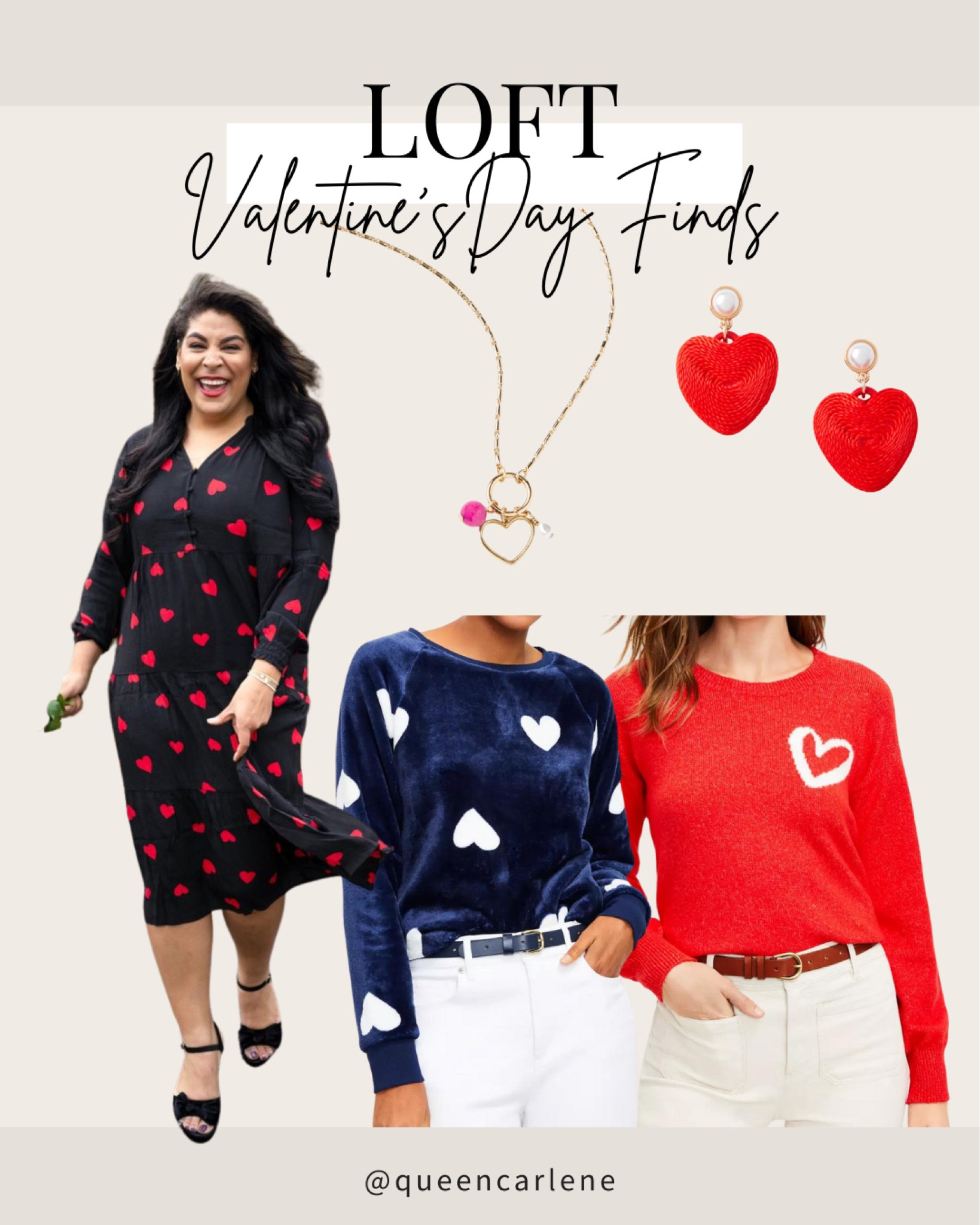 Loft Valentines Day Finds ♥️


Queen Carlene, V’day finds, heart dress, date night, heart sweater, 

#LTKstyletip #LTKsalealert #LTKSeasonal