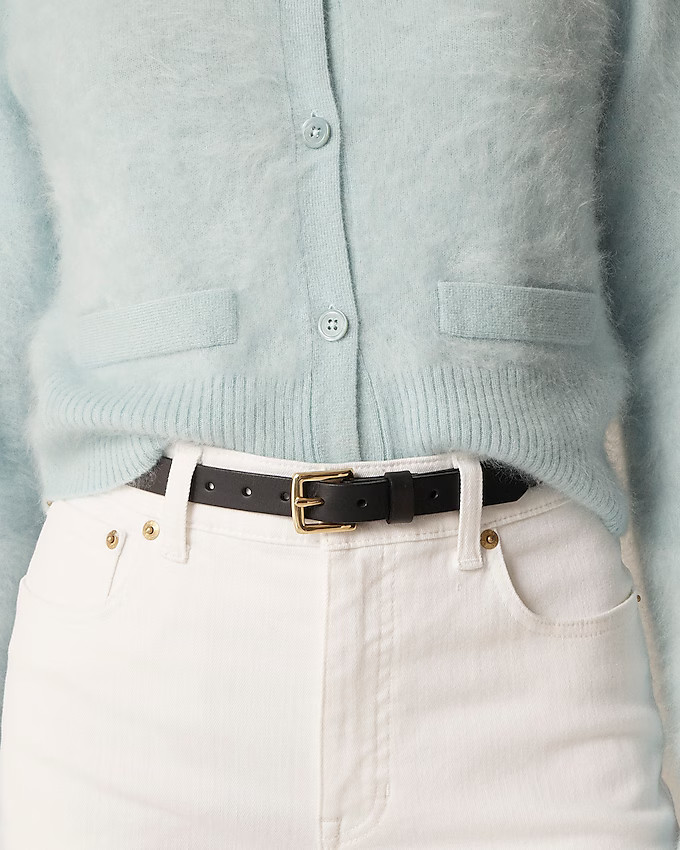 Perforated Italian leather belt | J. Crew US