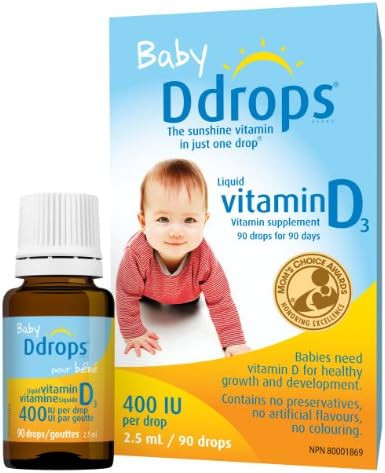 Baby Ddrops 400 IU 90 drops - Daily Liquid Vitamin D for Infants - Supports Strong Teeth & Bones in  | Amazon (CA)