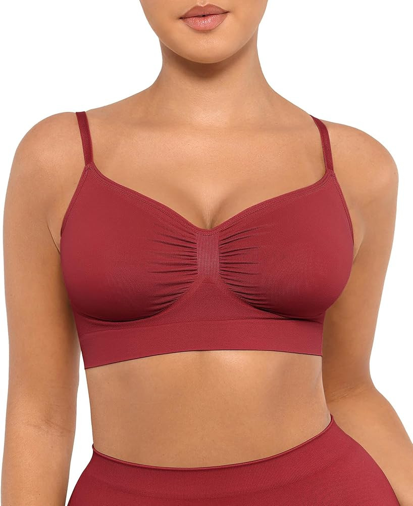 FeelinGirl Bralettes for Women with Support Comfortable Bras No Underwire Seamless Everyday Bras | Amazon (US)