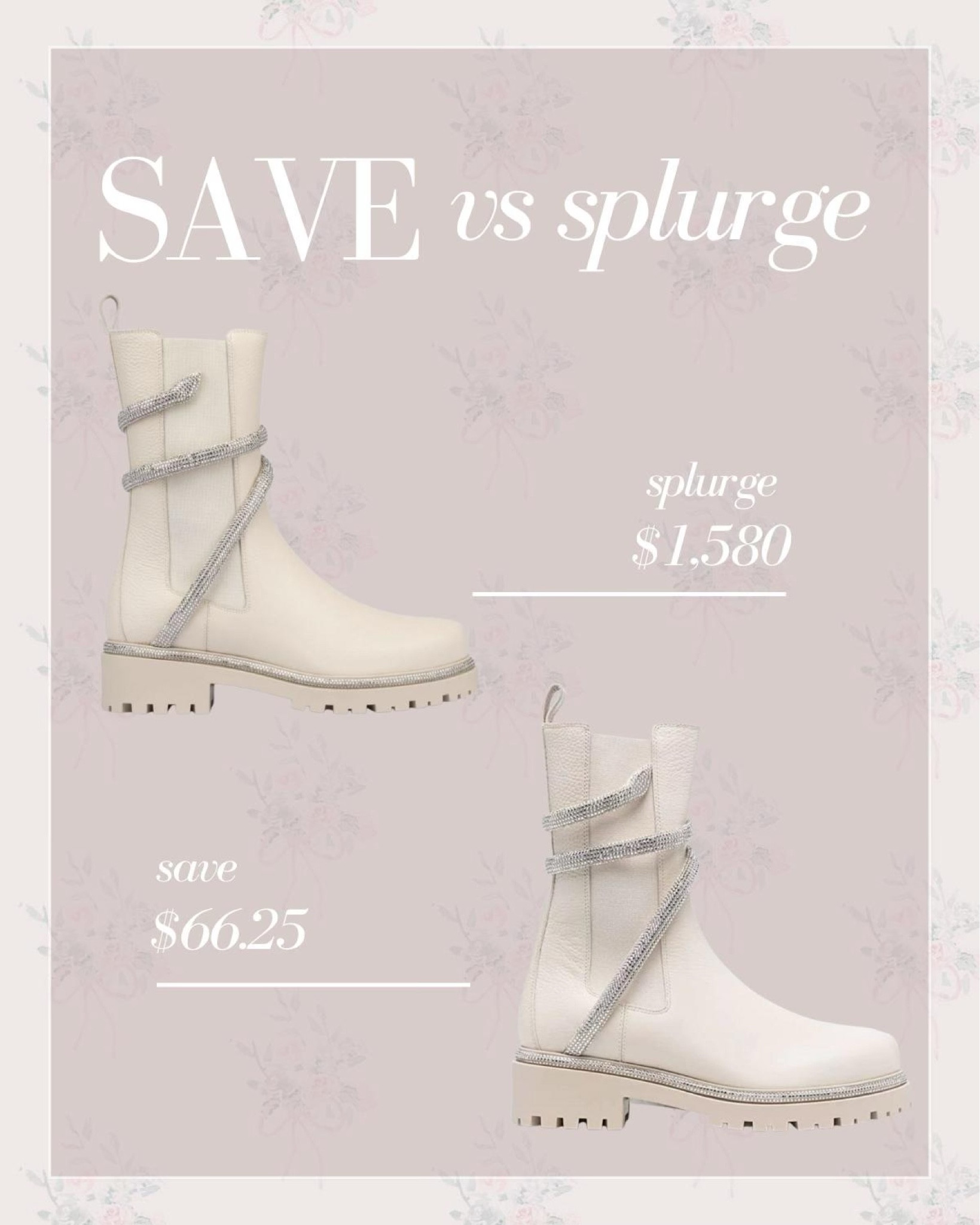Found the ultimate look for less of my embellished Rene Caovilla boots! Under $75 from Amazon in both the ivory and the black!

Save vs splurge
Under $100
Work wear
Travel boots 

#LTKstyletip #LTKshoecrush #LTKunder100