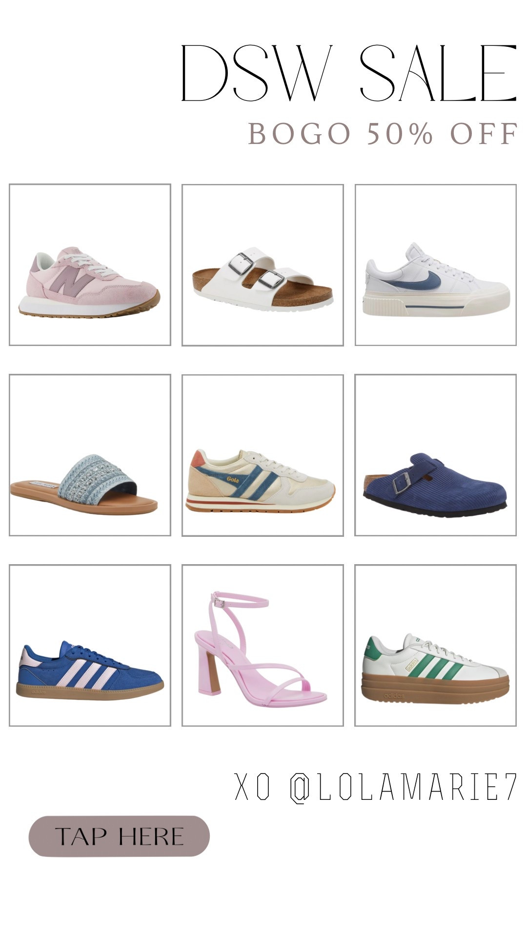 DSW shoe sale! ✨
BOGO 50% off select items 

#DSW #sneakers #springstyle

#LTKSaleAlert #LTKStyleTip #LTKShoeCrush