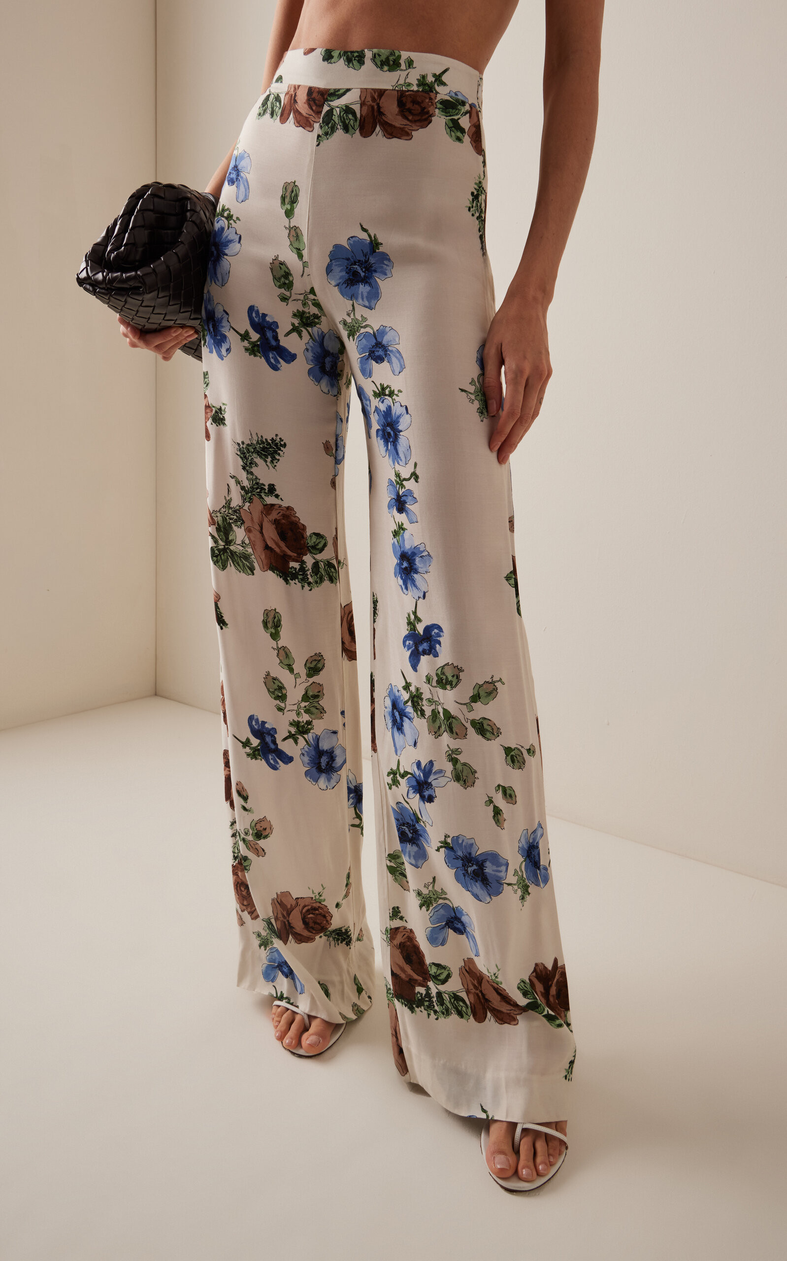 Floral-Print Crepe Pants | Moda Operandi (Global)