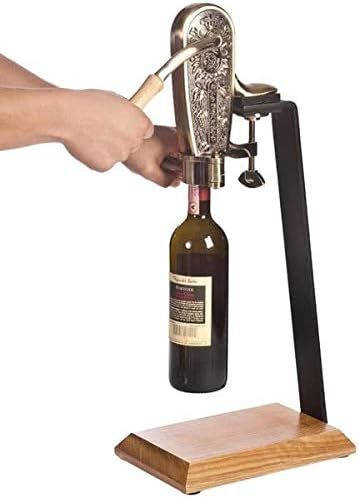 Franmara 4085SET Le Grape Brass-Plated Counter Mount Wine Bottle Opener with Table Stand | Amazon (US)