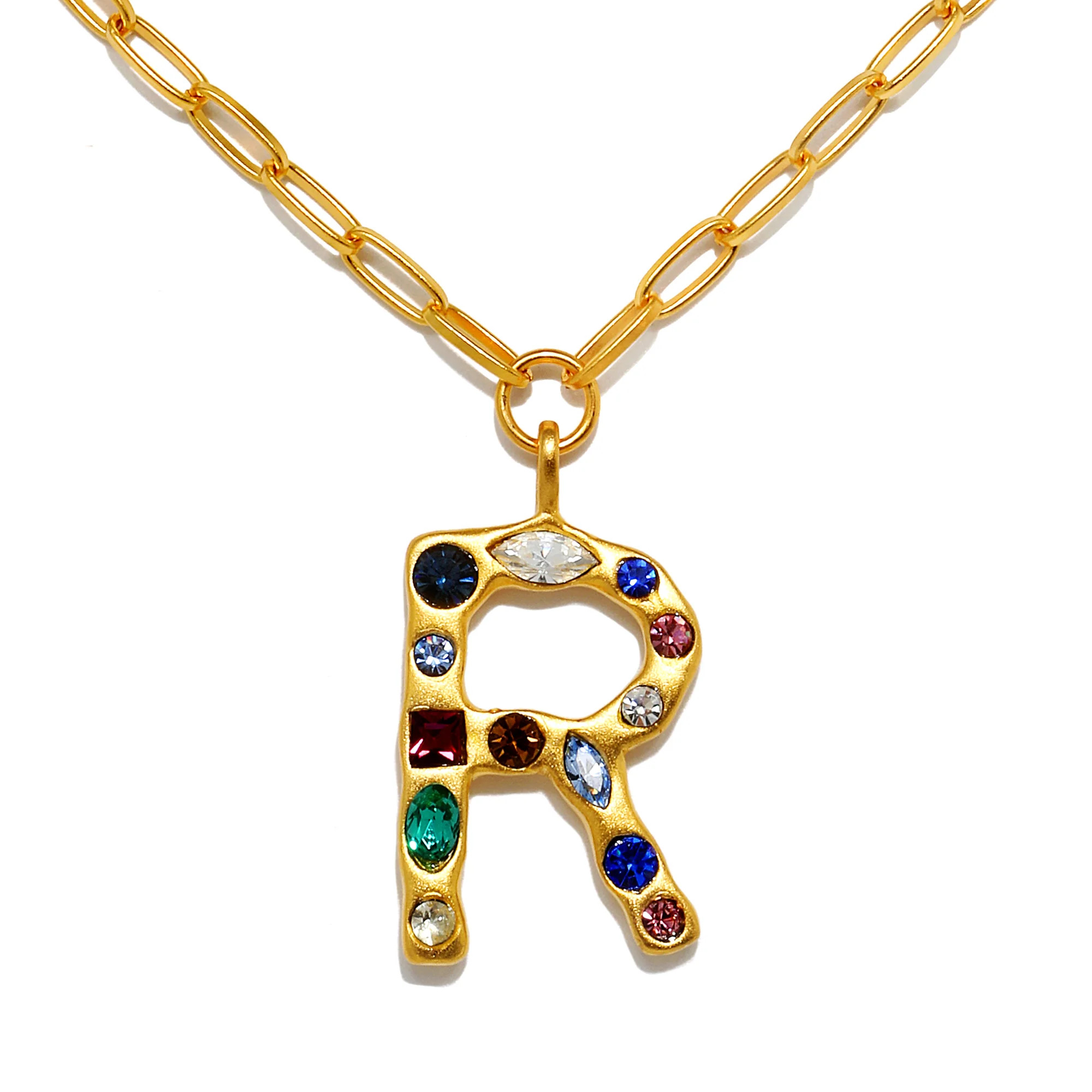 Emilie Gem Initial Necklace | Sequin