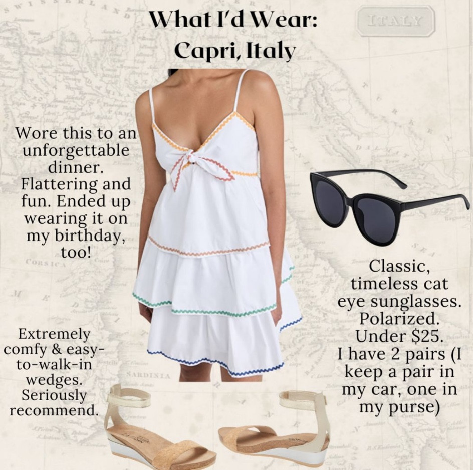 Speaking of comfy shoes, these were superstars for walking around cobblestone streets and carrying kids up and down ancient steps. 

Capri, capri Italy, Italy outfits, shoes for Europe, comfy shoes, comfortable shoes, cute shoes, cute but comfortable shoes, English factory, cat eye sunglasses, polarized sunglasses, cheap sunglasses 

#LTKfamily #LTKtravel #LTKstyletip