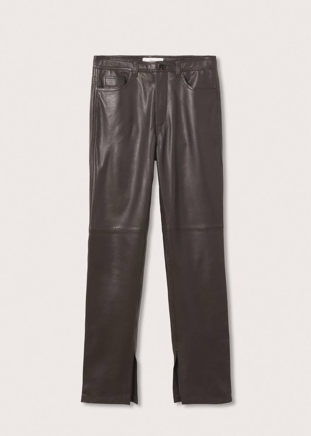 Lederhose mit Schlitzen | MANGO (DE)