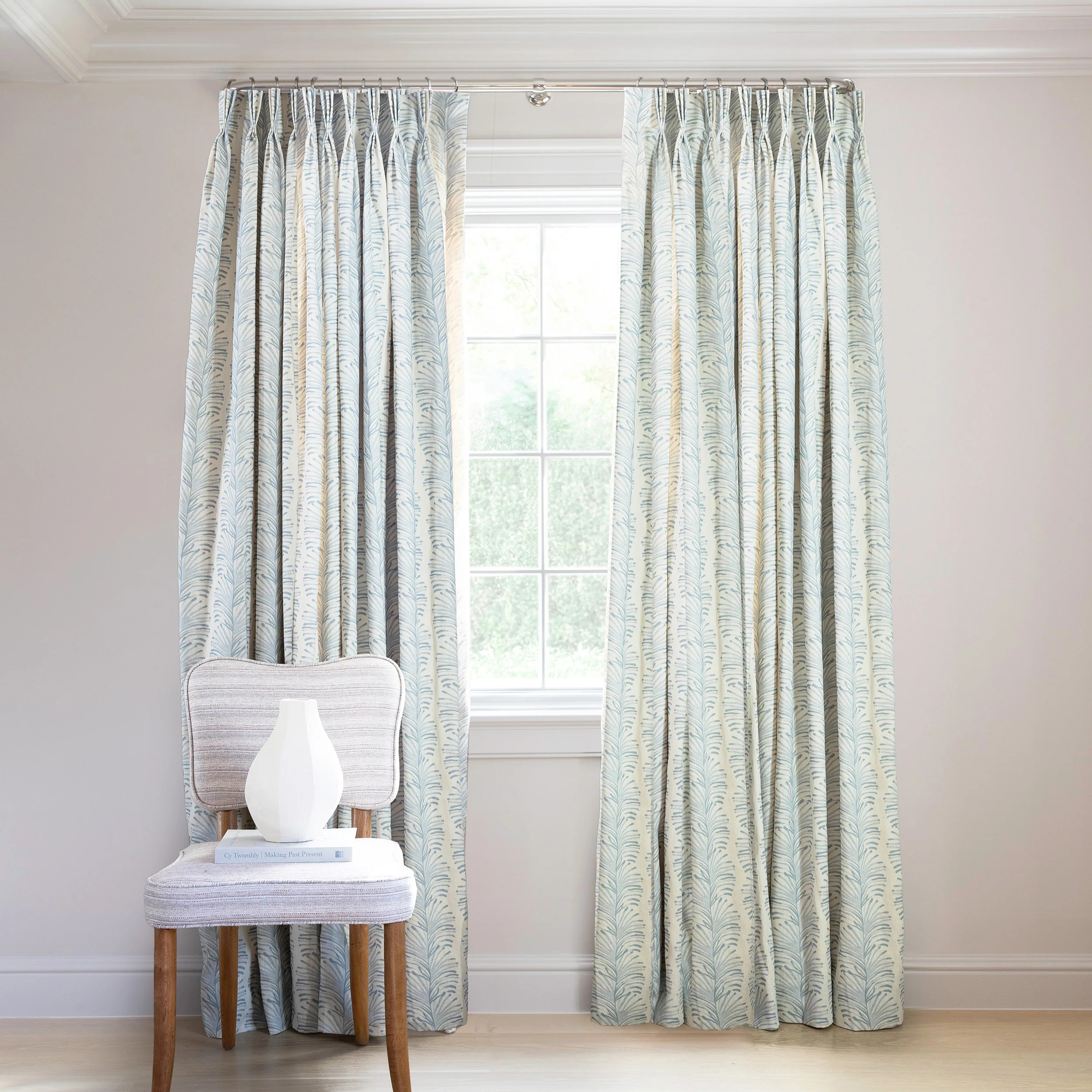 Custom Botanical Print Curtains: Emma Sky | Pepper Home | Pepper