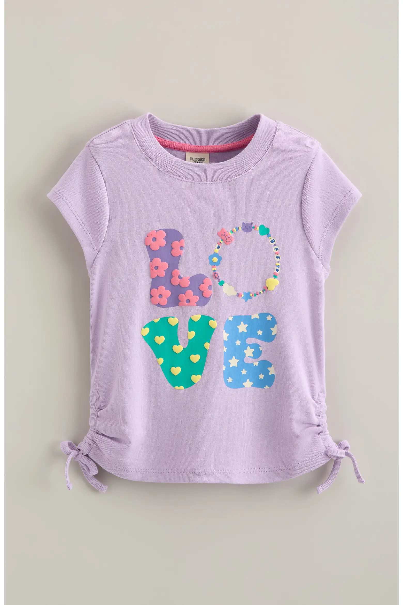 Tucker + Tate Kids' Side Ruched Graphic T-Shirt (Women) | Nordstrom | Nordstrom