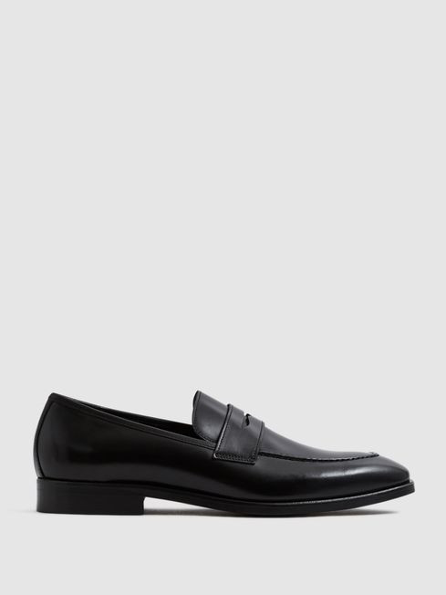 Leather Saddle Loafers | Reiss US