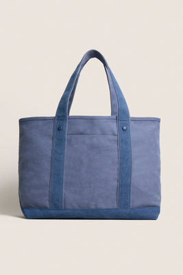 Large Cornflower Heritage Canvas Tote | Tuckernuck (US)