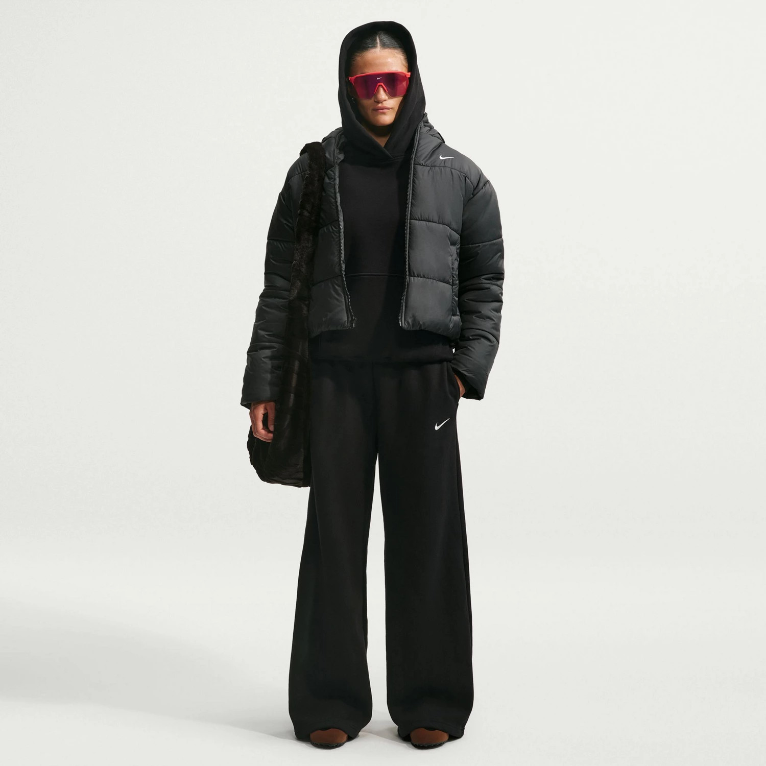 Nike Women's Studio Fleece Mid-Rise Training Pants | Academy Sports + Outdoors