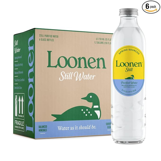 Loonen Still Spring Sourced Water, Glass Bottled with Minerals, Magnesium, Potassium, Calcium, So... | Amazon (US)