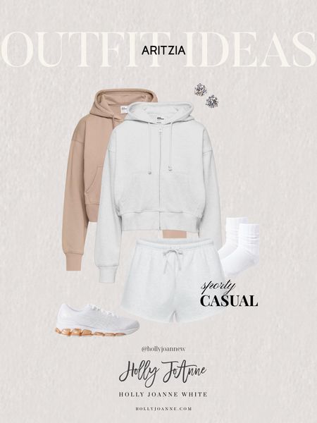 Aritzia Sporty Casual Outfit Idea! Love these for lounging and running errands! xx #hollyjoannew

Casual Outfits | Fleece | Sweatshirt Sweatshorts | Neutral Outfit | Cozy Comfy Workout Attire | TNA Socks

#LTKfindsunder100 #LTKstyletip #LTKfitness