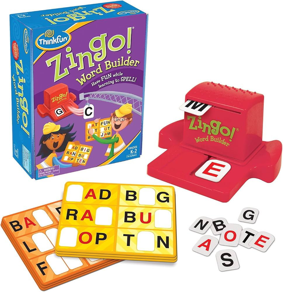 ThinkFun 7706-T Zingo Word Builder Early Reading Game - Award Winning Game for Pre-Readers and Ea... | Amazon (US)