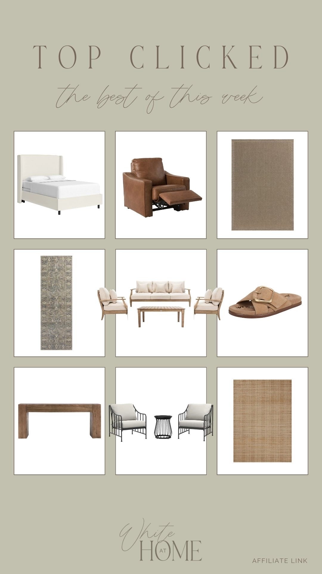The top clicked favorites from last week! My favorite affordable Walmart furniture, timeless area rugs, outdoor patio sets, and more!

#LTKHome #LTKSeasonal