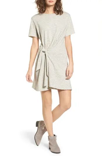 Women's Side Knot Tee Dress, Size X-Large - Ivory | Nordstrom