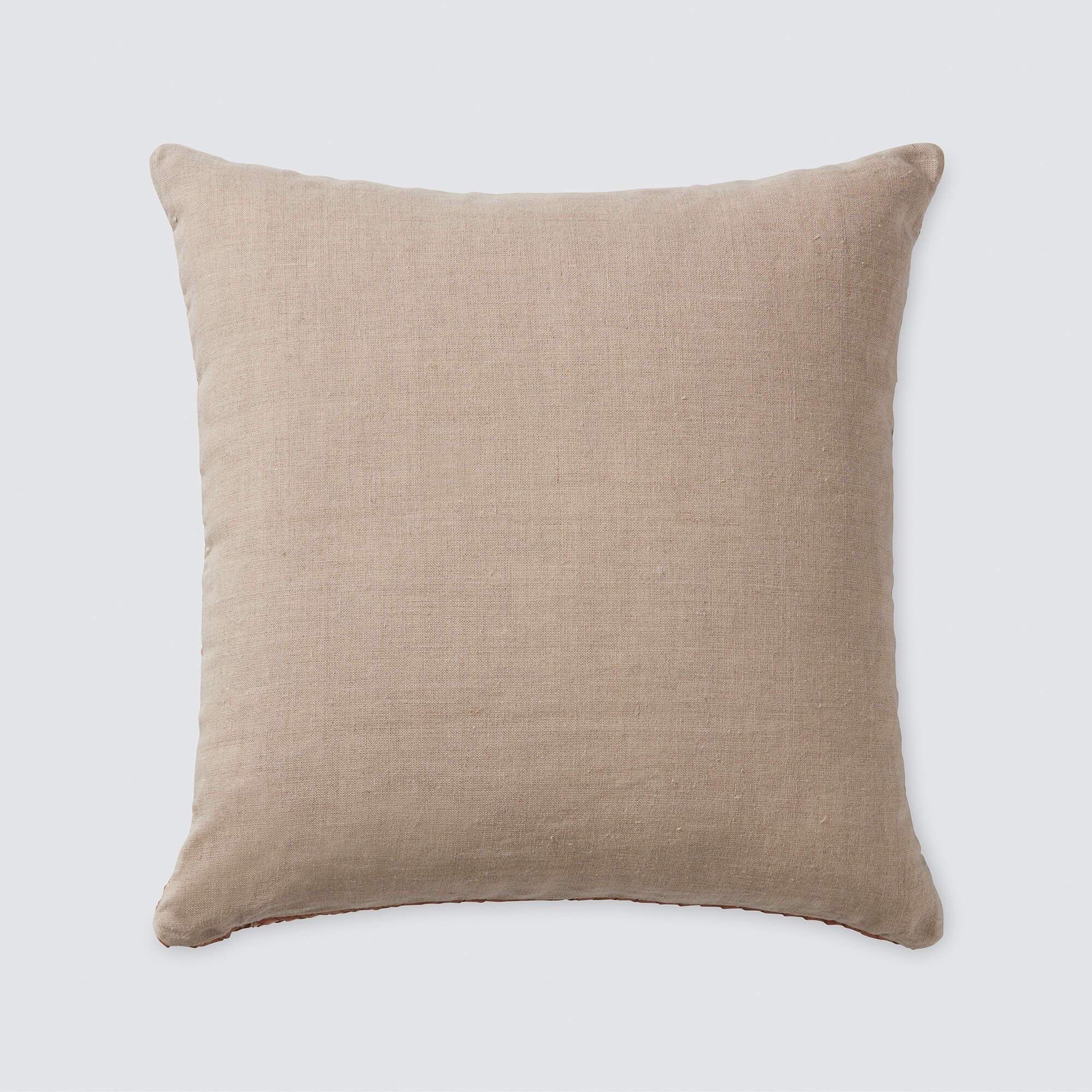 Dhara Leather Square Pillow | Sustainable Modern Handcrafted in India   – The Citizenry | The Citizenry