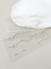 2sheets Rhinestone Face Tattoo Sticker | SHEIN