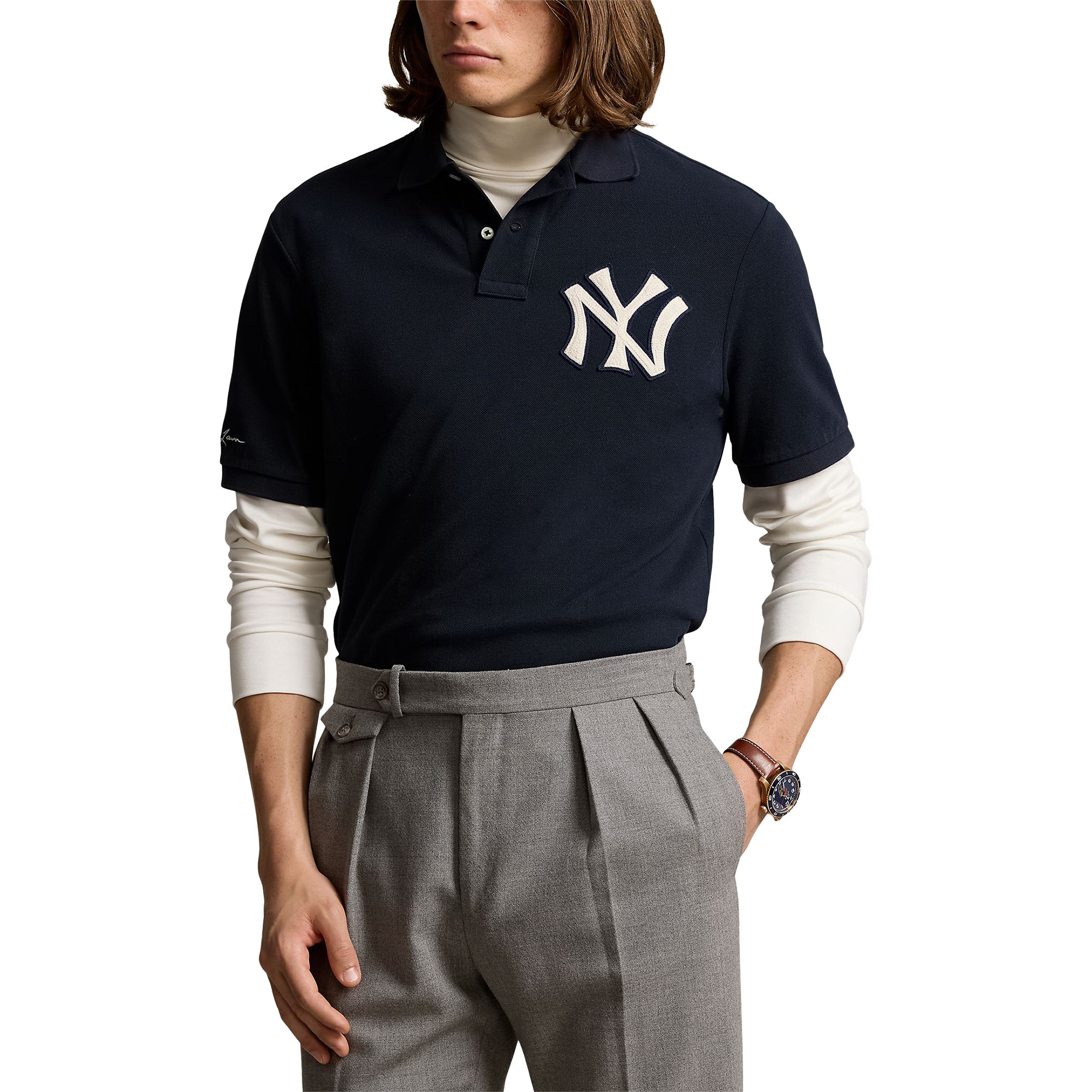 Men's Polo Ralph Lauren Navy New York Yankees Polo | Fanatics