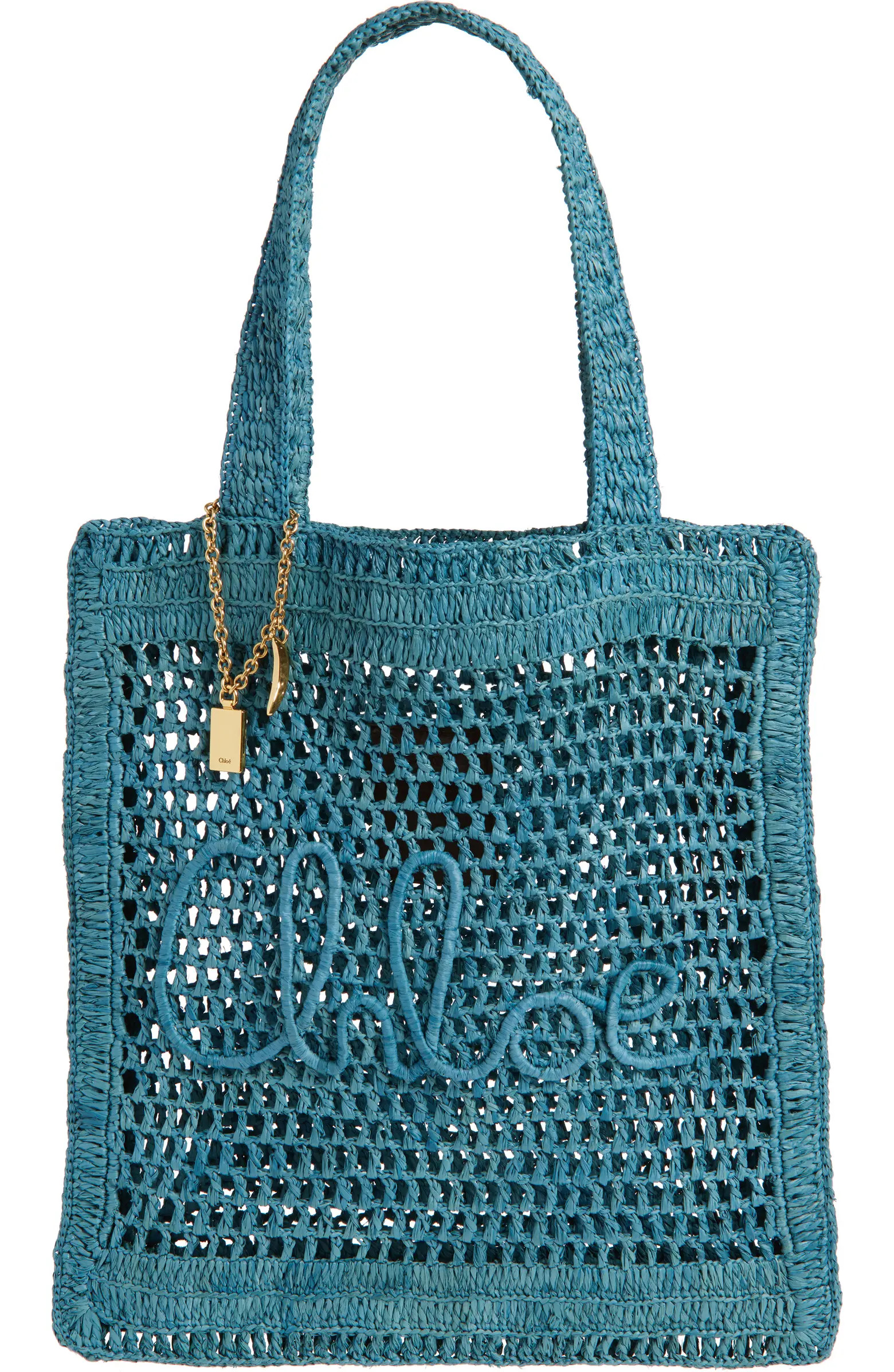 Chloé Summer Banana Crochet Raffia Tote Bag | Nordstrom | Nordstrom