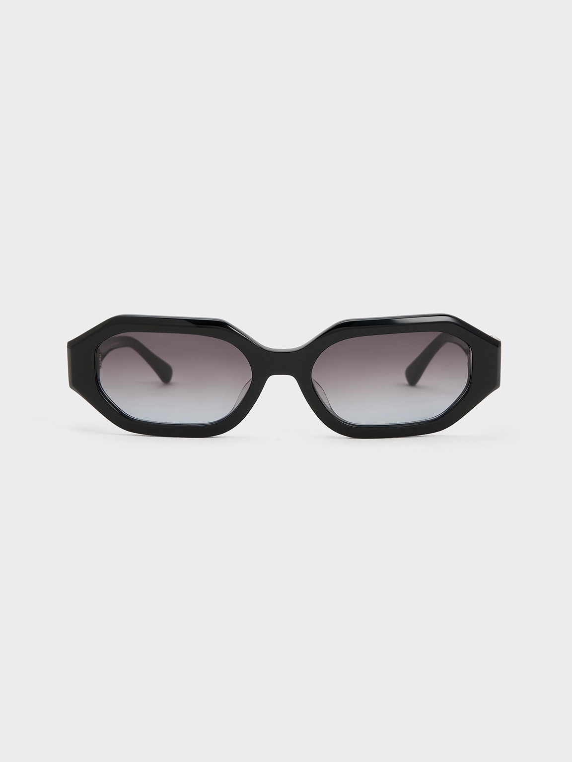 Gabine Swarovski Crystal Oval Sunglasses
 - Black | Charles & Keith EU