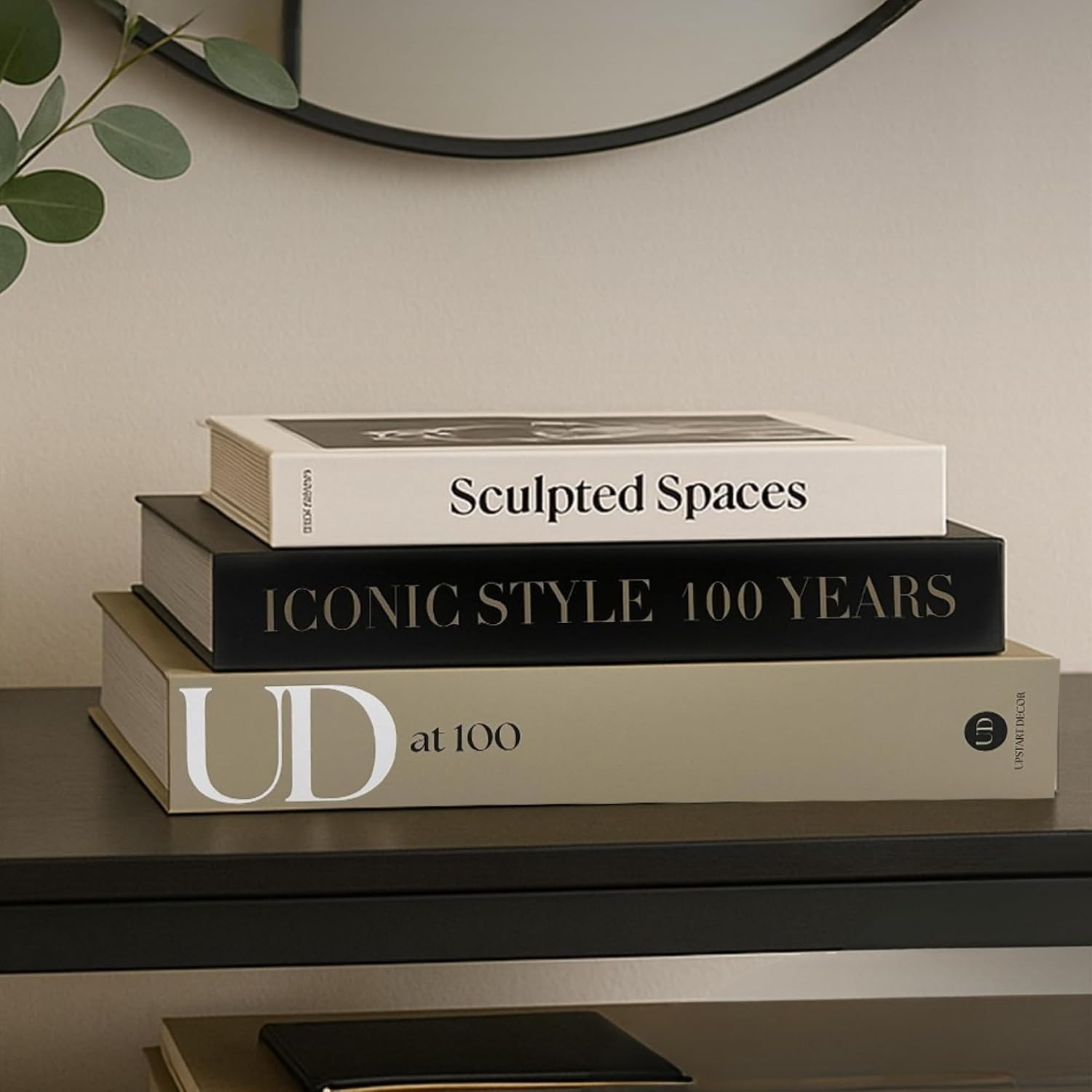 Designer Decorative Books Set of 3, Contemporary Faux Books with Storage | Amazon (US)