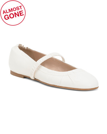 Made In Italy Leather Ballerina Flats | TJ Maxx