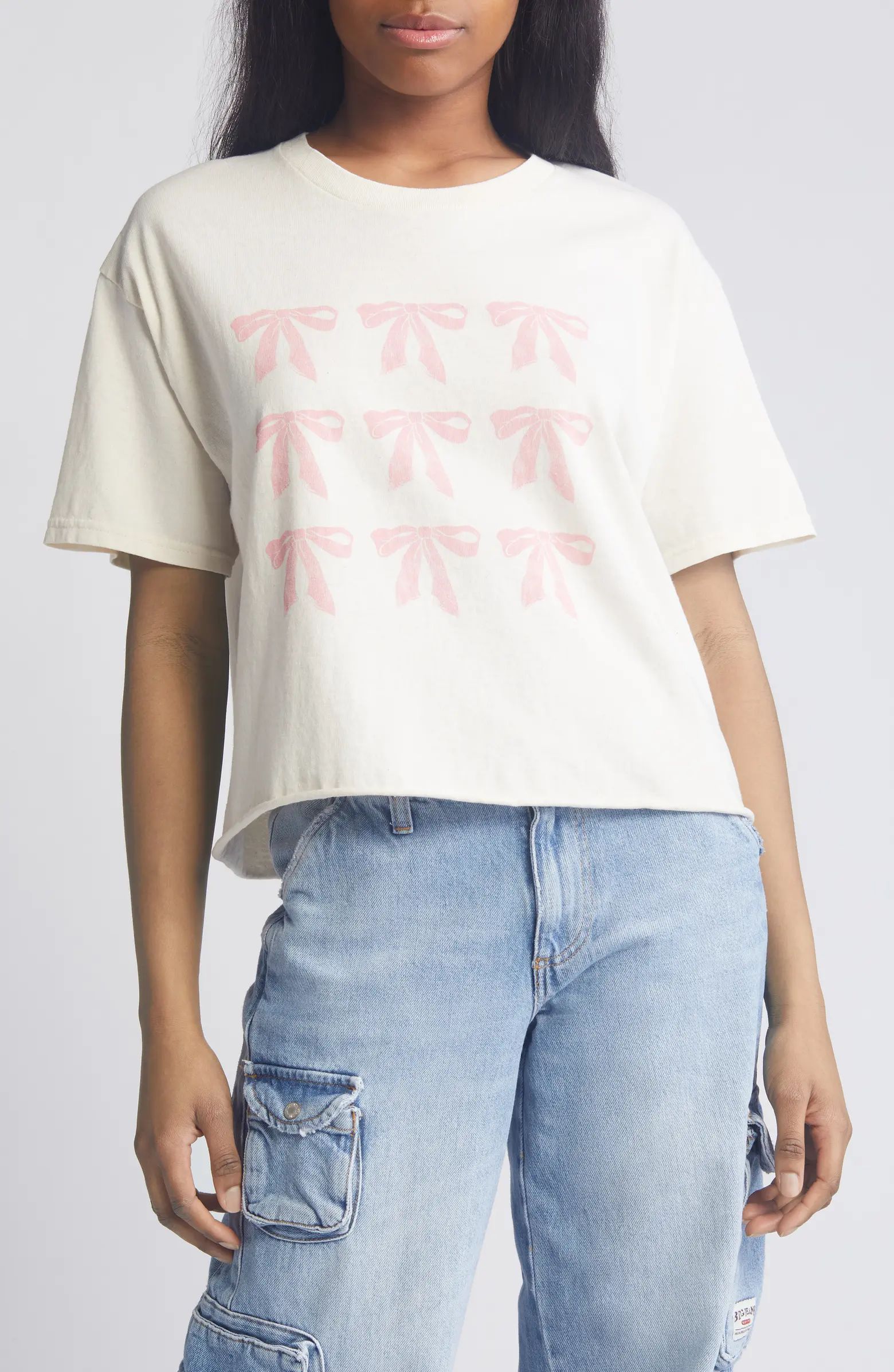 Vinyl Icons Pink Ribbon Graphic T-Shirt | Nordstrom | Nordstrom