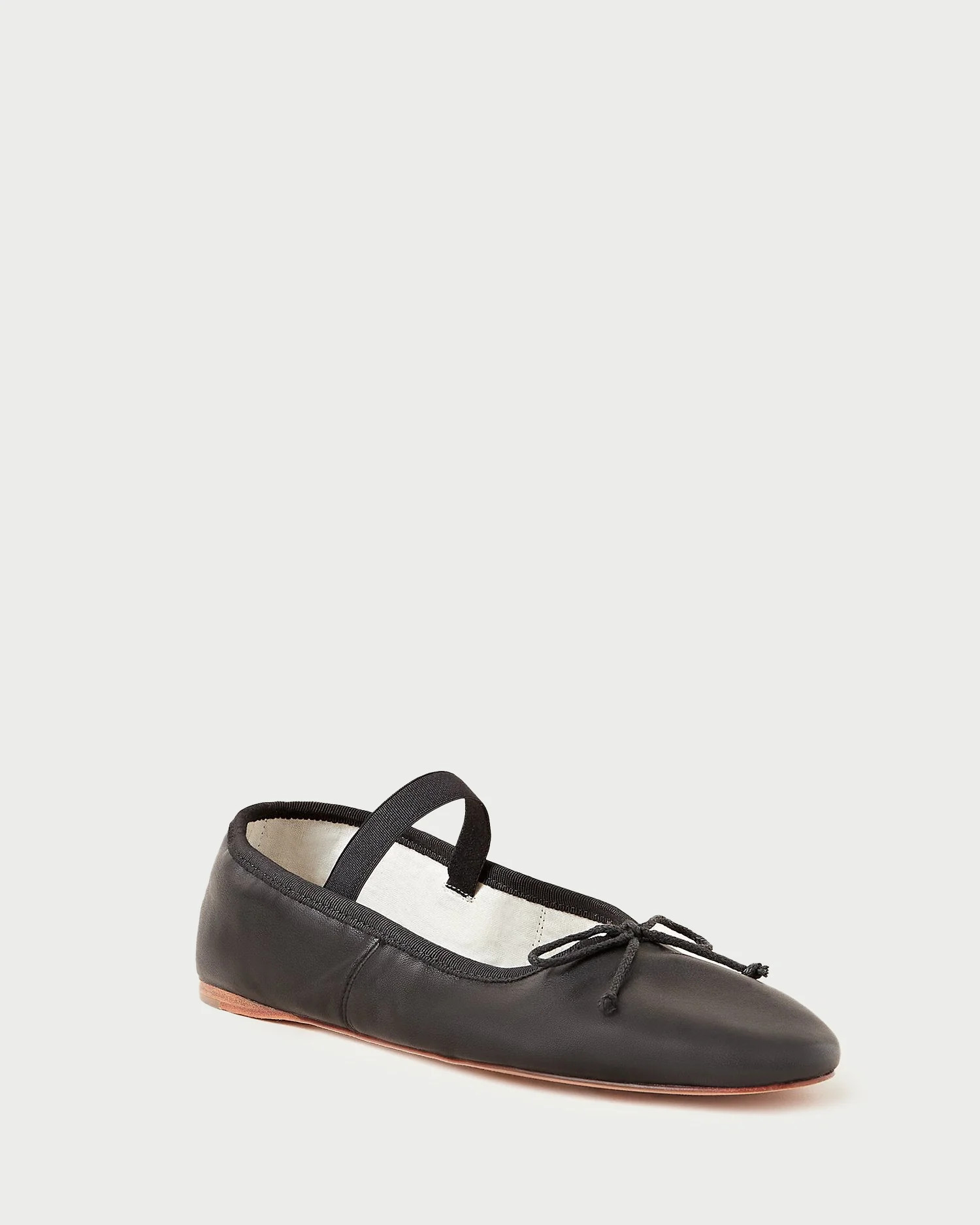 Leonie Black Leather Ballet Flat | Loeffler Randall